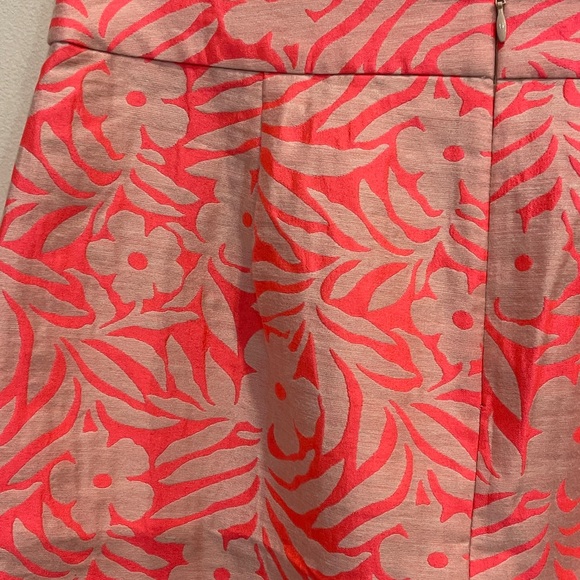 J Crew Lined Pink Nude and Neon Skirt   New - Picture 7 of 10